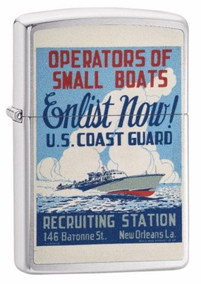 shiny handy Zippo Coast Guard