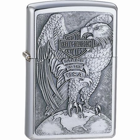 muted seasonal Zippo Harley Davidson Eagle & Globe